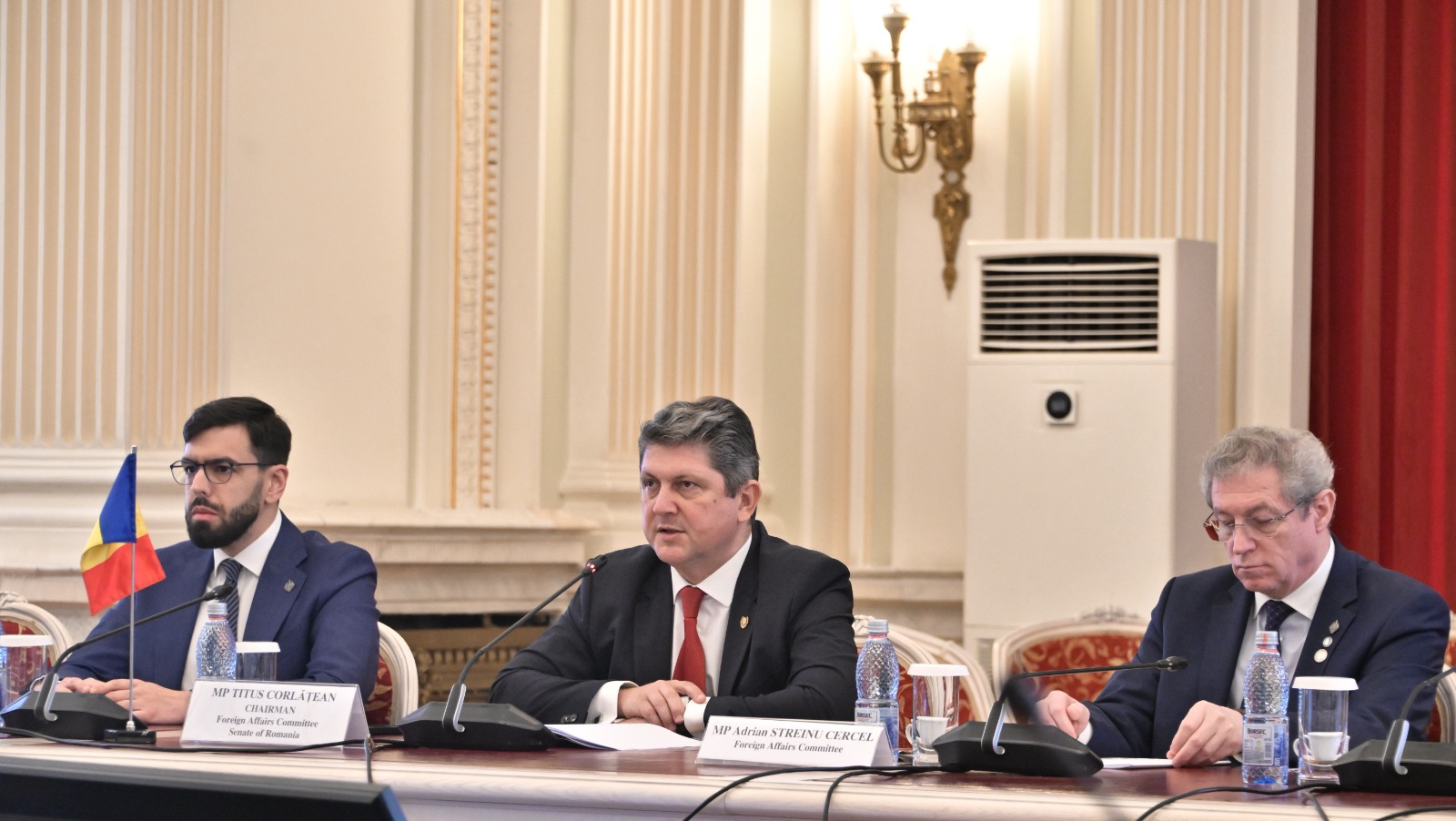 Întrevederea președintelui Comisiei pentru politică externă din Senatul României, Titus Corlățean, cu o delegație parlamentară din Georgia